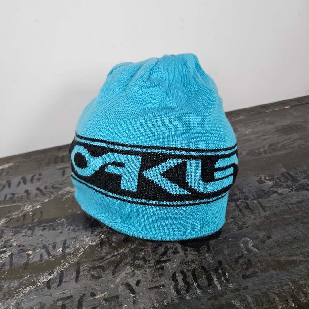 Oakley Reversible Beanie Blue Black Thermonuclear